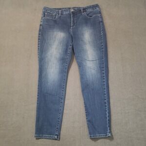 Charter Club Jeans Womens‎ Size 14 Bristol Skinny Ankle Straight